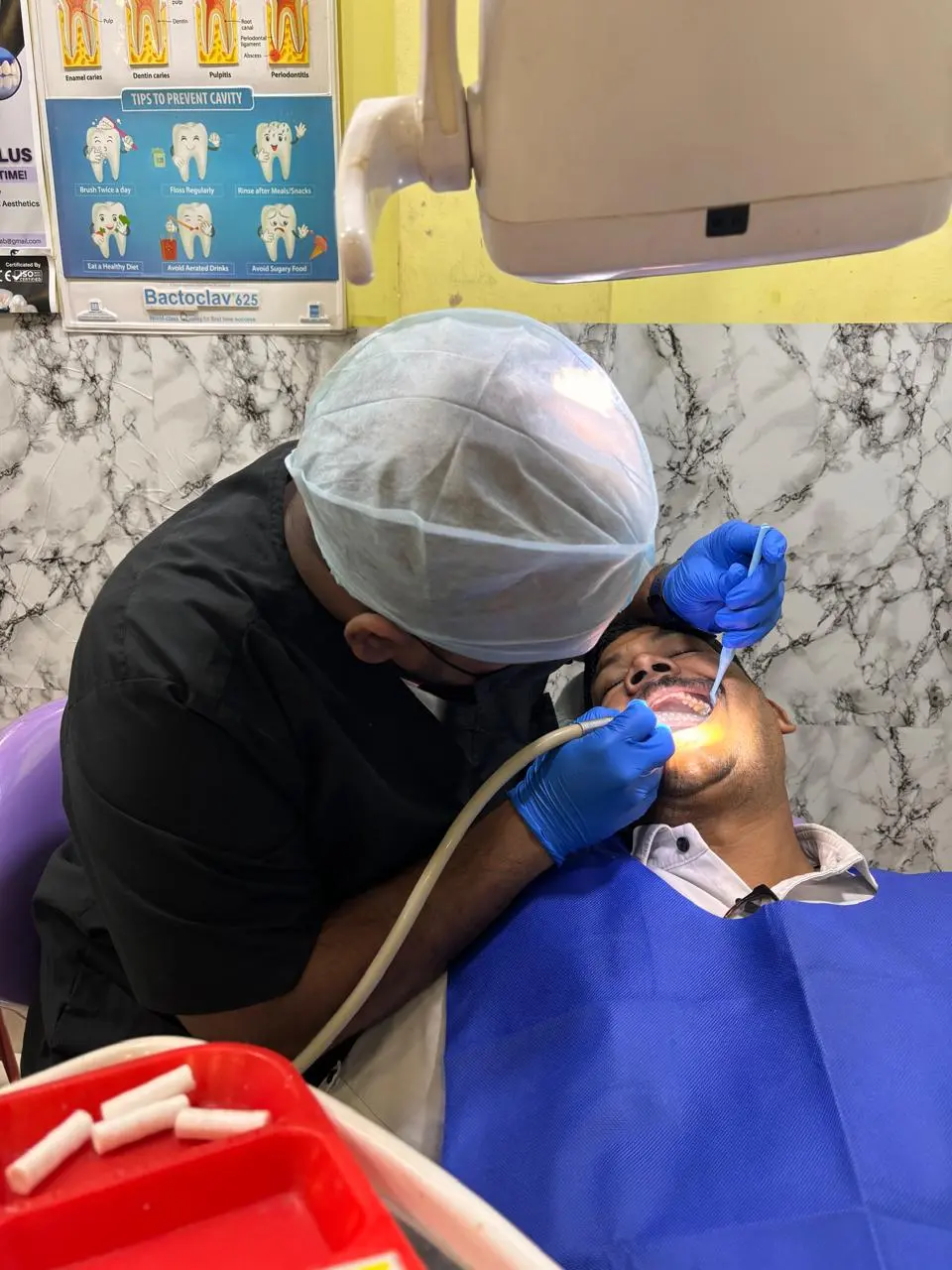 Modern painless root canal surgery treatment room in Naripur, Bhadrak